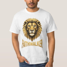 Camiseta de cabeza de león dorado