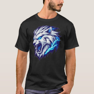 Camiseta De Cabeza De León Eléctrico Fierce - Auda