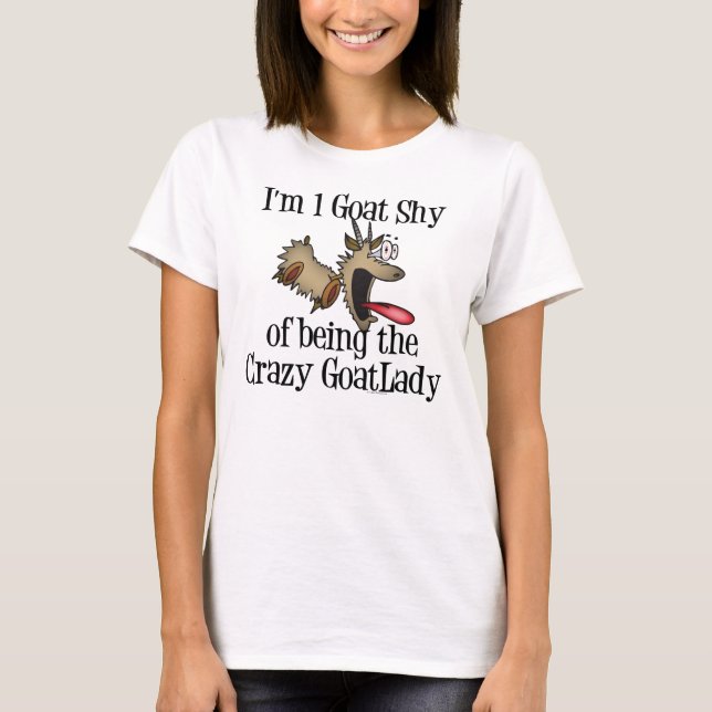 Camiseta de cabra divertida para las damas muñecas (Anverso)