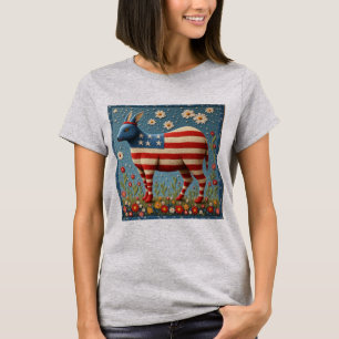 Camiseta de cabra estadounidense