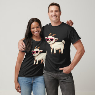 Camiseta de Cabra Genial con Gafas de Sol – Animal