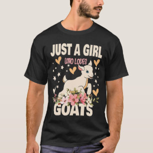 Camiseta de cabra Solo una chica que ama a las cab