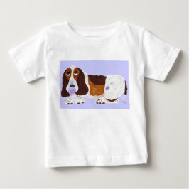 Camiseta de Cachorro Basset Bebé