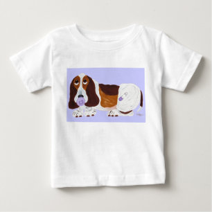 Camiseta de Cachorro Basset Hound Bebé
