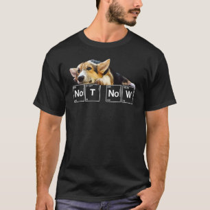 Camiseta de cachorro corgi sarcástico de ciencia p