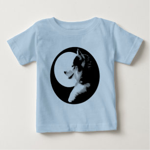 Camiseta de cachorro de Husky, camisetas de bebé d