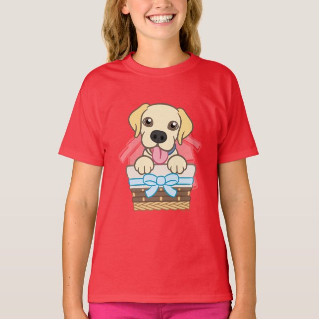 Camiseta de Cachorro de Labrador (Anverso)