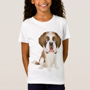 Camiseta de cachorro de perro San Bernardo de amor