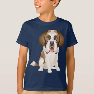 Camiseta de cachorro de perro San Bernardo de amor