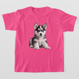 Camiseta de cachorro Husky para niños