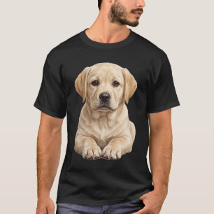Camiseta de cachorro labrador retriever amarillo l
