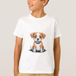 Camiseta de cachorro para niños - Tee gráfico ador