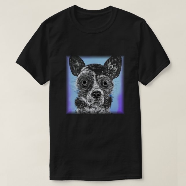 Camiseta de cachorro pintada (Diseño del anverso)
