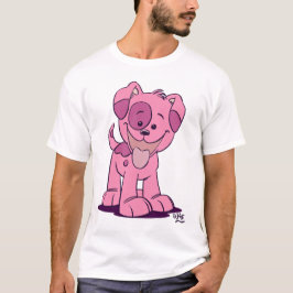 Camiseta de cachorro rosa pequeño