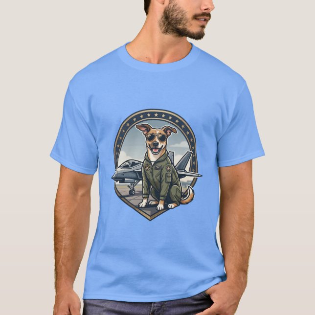 Camiseta de cachorro Top Gun (Anverso)