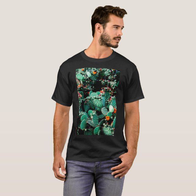 Camiseta de cactus para hombres (Anverso completo)