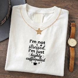 Camiseta de café con alto estrés
