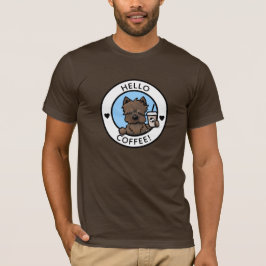 Camiseta de café de Cairn Terrier de KiniArt