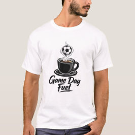 Camiseta de café de fútbol para el día del partido
