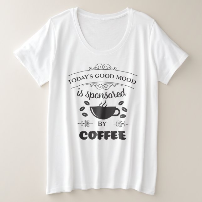 Camiseta de café de mujer (Anverso del diseño)