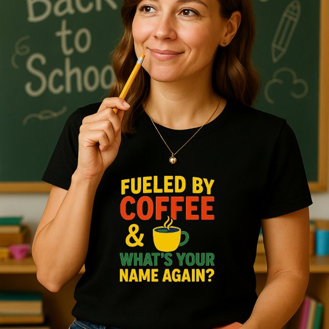 Camiseta de café de un profesor divertido; diverti (Subido por el creador)
