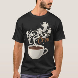Camiseta de café fantasma de Halloween para S