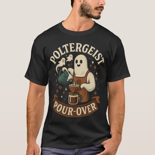 Camiseta de café fantasma de Poltergeist | Hallo (Anverso)