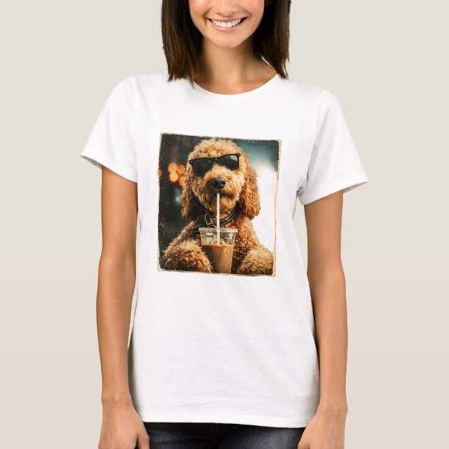 Camiseta de café Goldendoodle (Anverso)