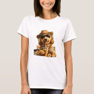 Camiseta de café Goldendoodle