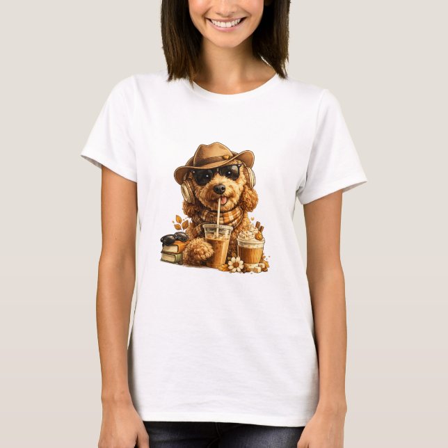 Camiseta de café Goldendoodle (Anverso)