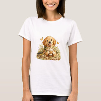 Camiseta de café Goldendoodle