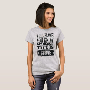 Camiseta de café humorístico para mujeres