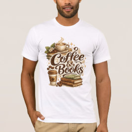 Camiseta de Café & Libros | Regalo para Amantes de