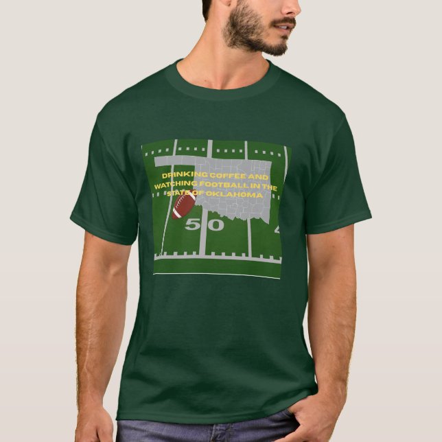 Camiseta de café y fútbol en Oklahoma (Anverso)