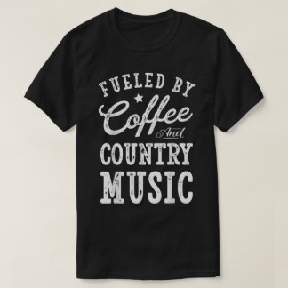 Camiseta de café y vibraciones de música country