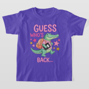 Camiseta de caimán para volver a la escuela