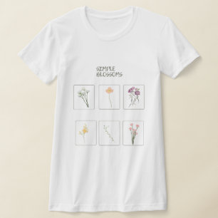 Camiseta de caja floral