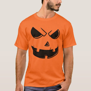 Camiseta de calabaza cara de Jack O Lantern de Hal