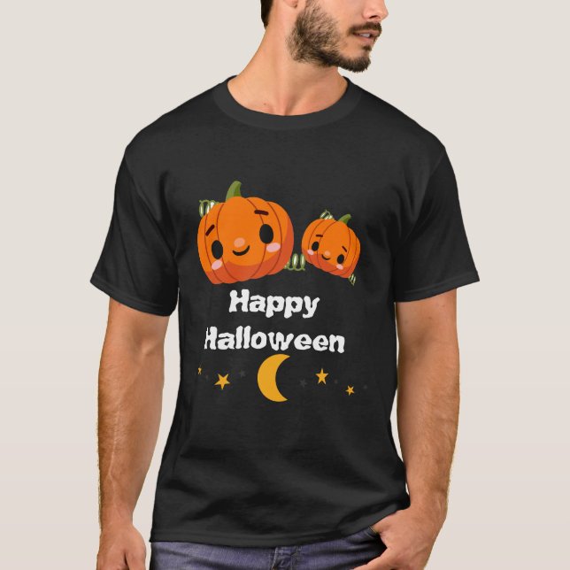 Camiseta de calabaza con tema de Halloween (Anverso)