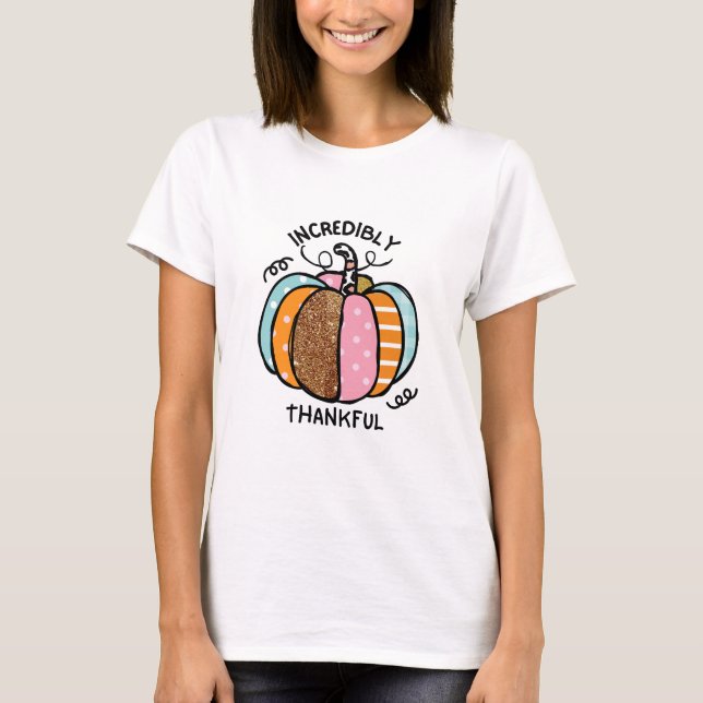 Camiseta de calabaza de Acción de Gracias (Anverso)