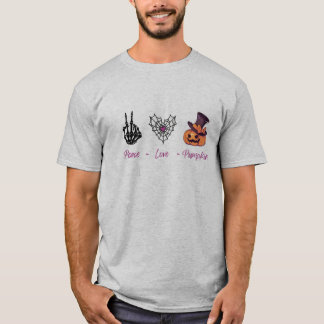 Camiseta de calabaza de amor por la paz | Tee gráf