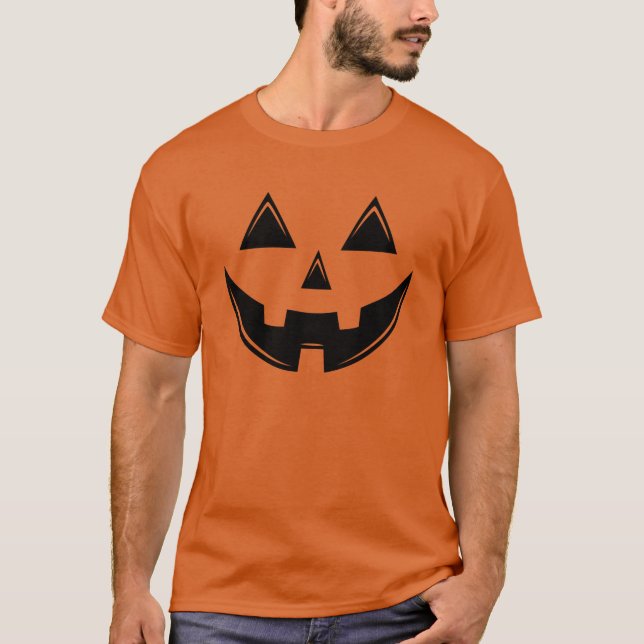Camiseta de calabaza de calabaza de Jack o Lantern (Anverso)