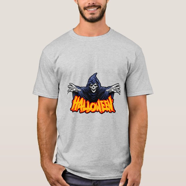 camiseta de calabaza de calavera (Anverso)