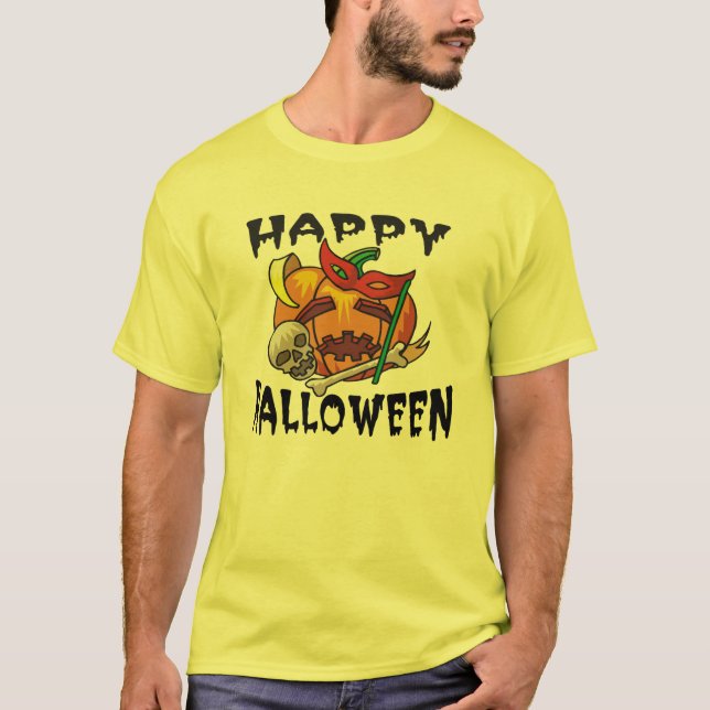 Camiseta de calabaza de Halloween (Anverso)