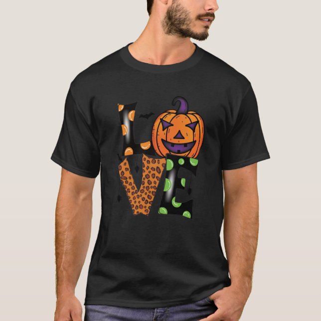 Camiseta de calabaza de Halloween (Anverso)