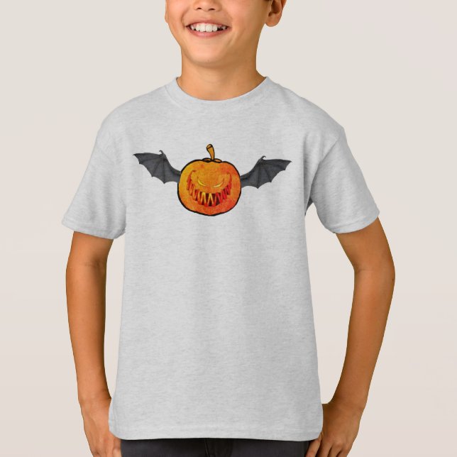 Camiseta de calabaza de Halloween (Anverso)