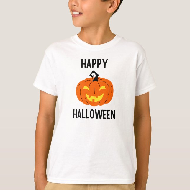 Camiseta de calabaza de Halloween (Anverso)