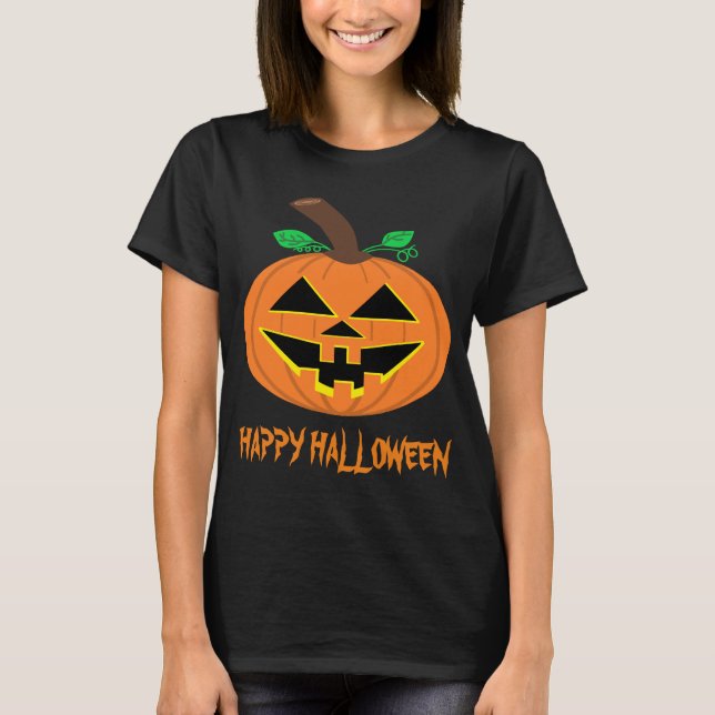 Camiseta de calabaza de Halloween (Anverso)