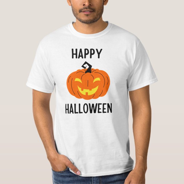 Camiseta de calabaza de Halloween (Anverso)