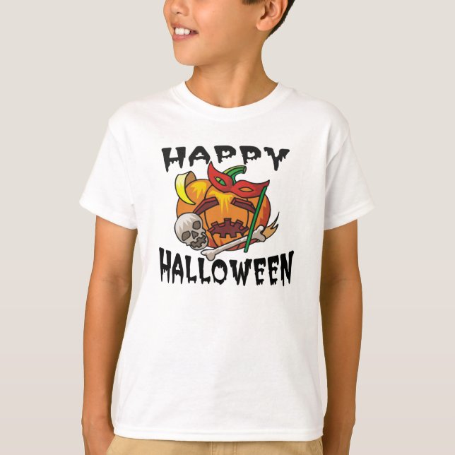 Camiseta de calabaza de Halloween (Anverso)